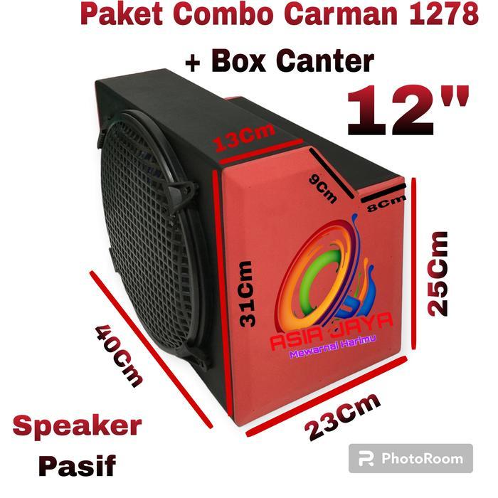 [TURBORIDE] Subwoofer Pasif 12 Inch CM 1278 CARMAN 1278 Plus Box 12inch Untuk Mobil Canter