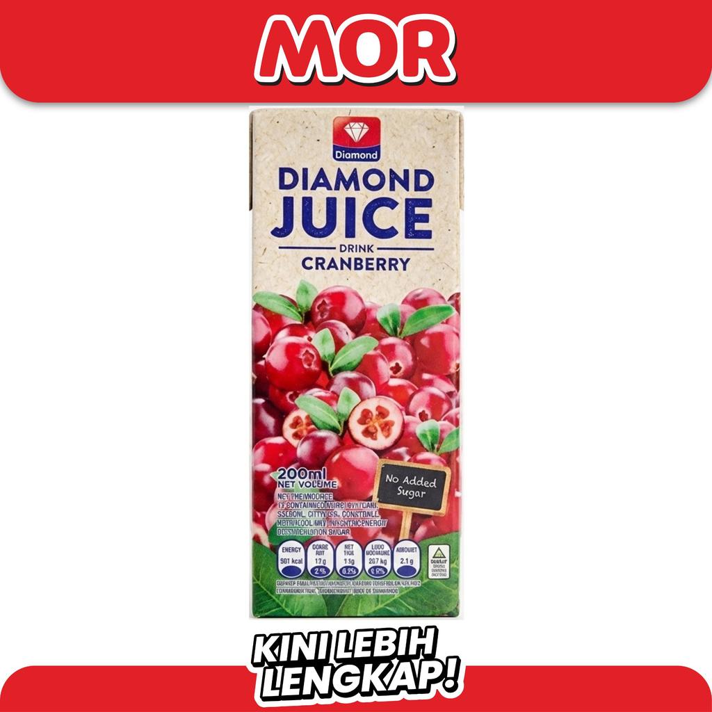DIAMOND Juice UHT Cranberry [200 ml] - Minuman Sari Buah Segar Kaya Vitamin C