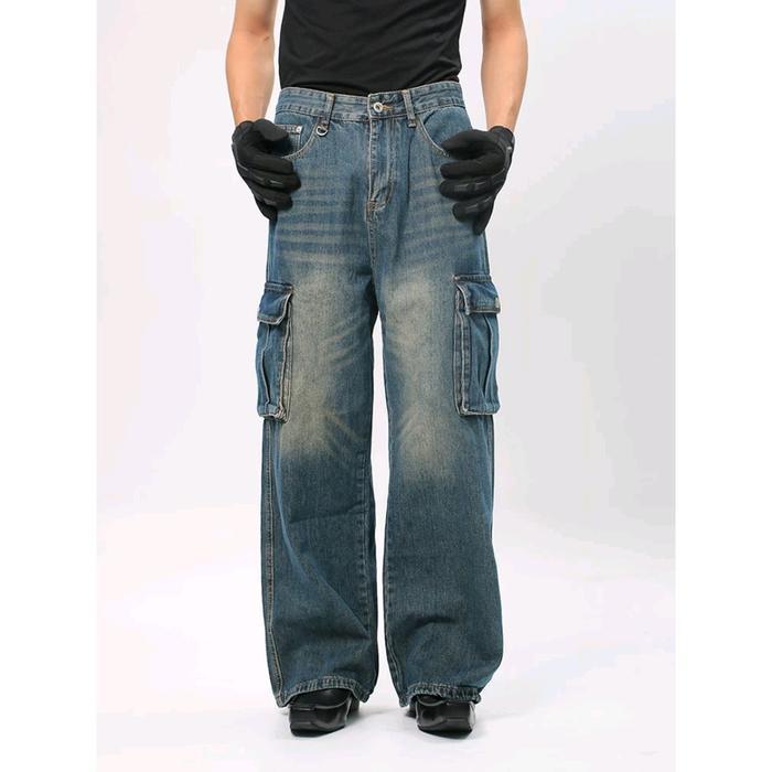 Wadarkum Baggy Jeans Cargo Oversize Unisex - Biothink, S