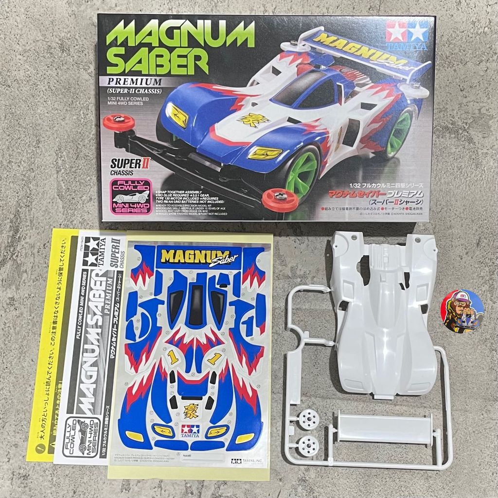 Body + Decal Box Magnum Saber Premium - Original Tamiya