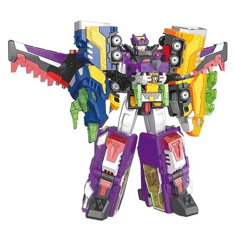 Original MiniForce V Rangers Mea Transform Combined Robot Action Figures Mini Force Large Vehicle De