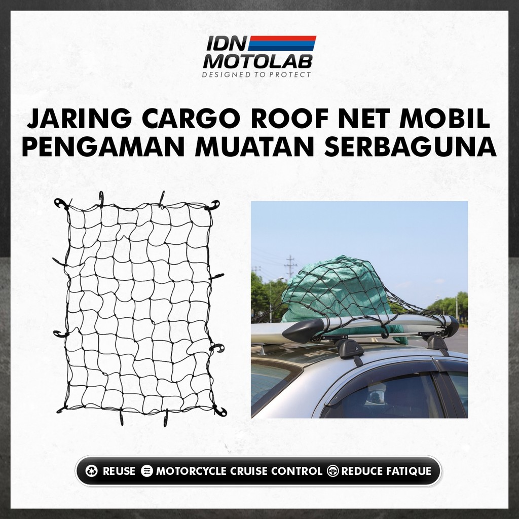 JARING ATAP MOBIL / Cargonet Atap Mobil / Tali atap mobil ROOF RACK Kuat