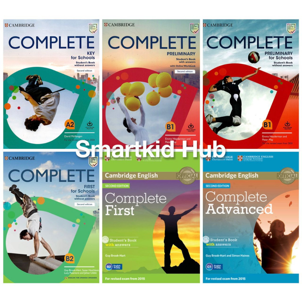 BUKU CETAK Cambridge Complete A2 Key B1 Preliminary B2 First C1 Advanced for Schools 2nd Edition 202