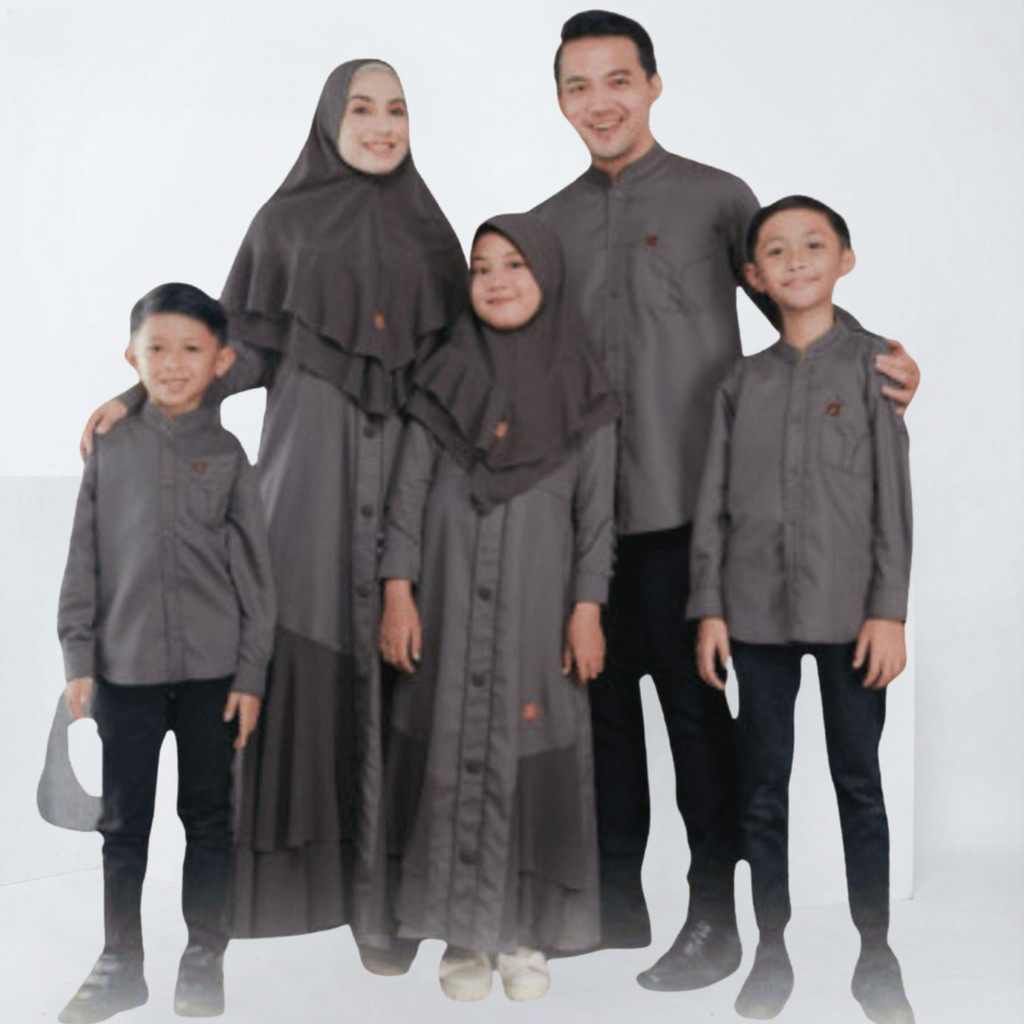 Arra Couple Keluarga Baju Lebaran Arafah Tan Sarimbit Family Muslim
