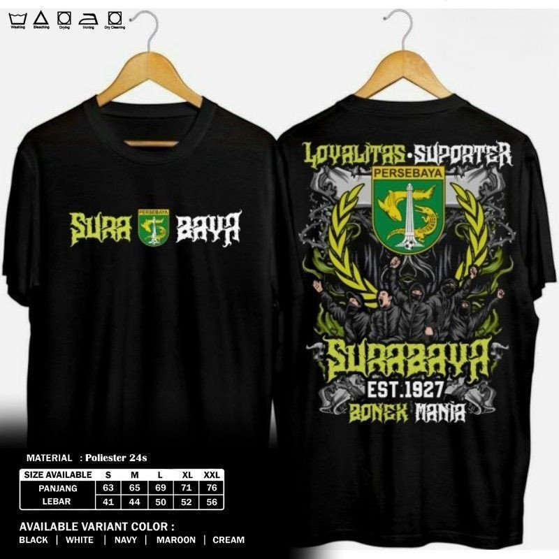 KAOS DISTRO - Kaos Persebaya Kaos Bonek Mania Baju Persebaya Atribut Persebaya
