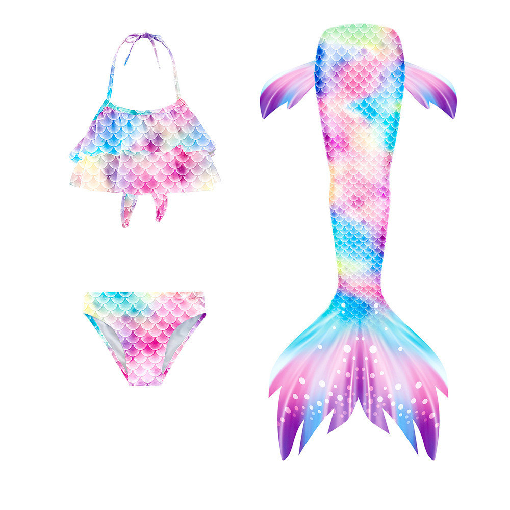 Children's Mermaid Tail Swimsuit Mermaid Swimsuit Costume Swimsuit Bikini