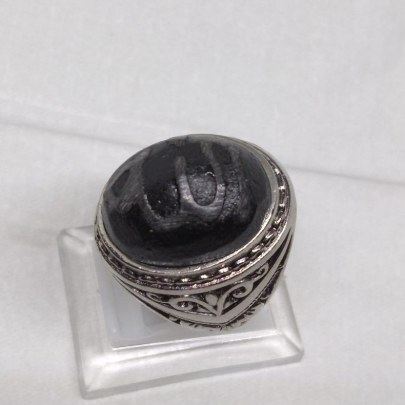Cincin Batu Akik Lafadz Allah SWT Asli Cincin Pria #Batuakik