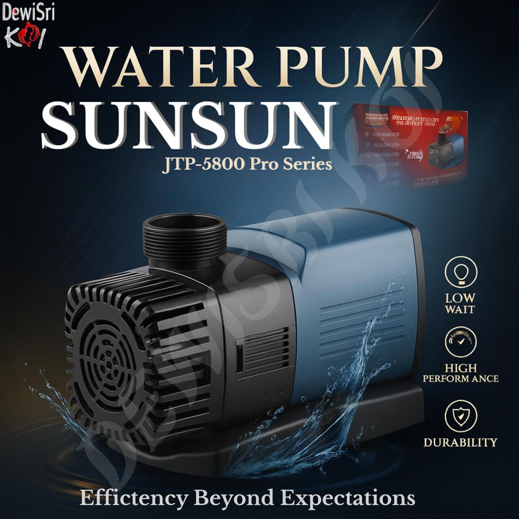 Pompa Air SUNSUN JTP-5800 Pro Series Asli | Water Pump | Pompa Air Kolam Ikan Koi & Aquarium Low Wat