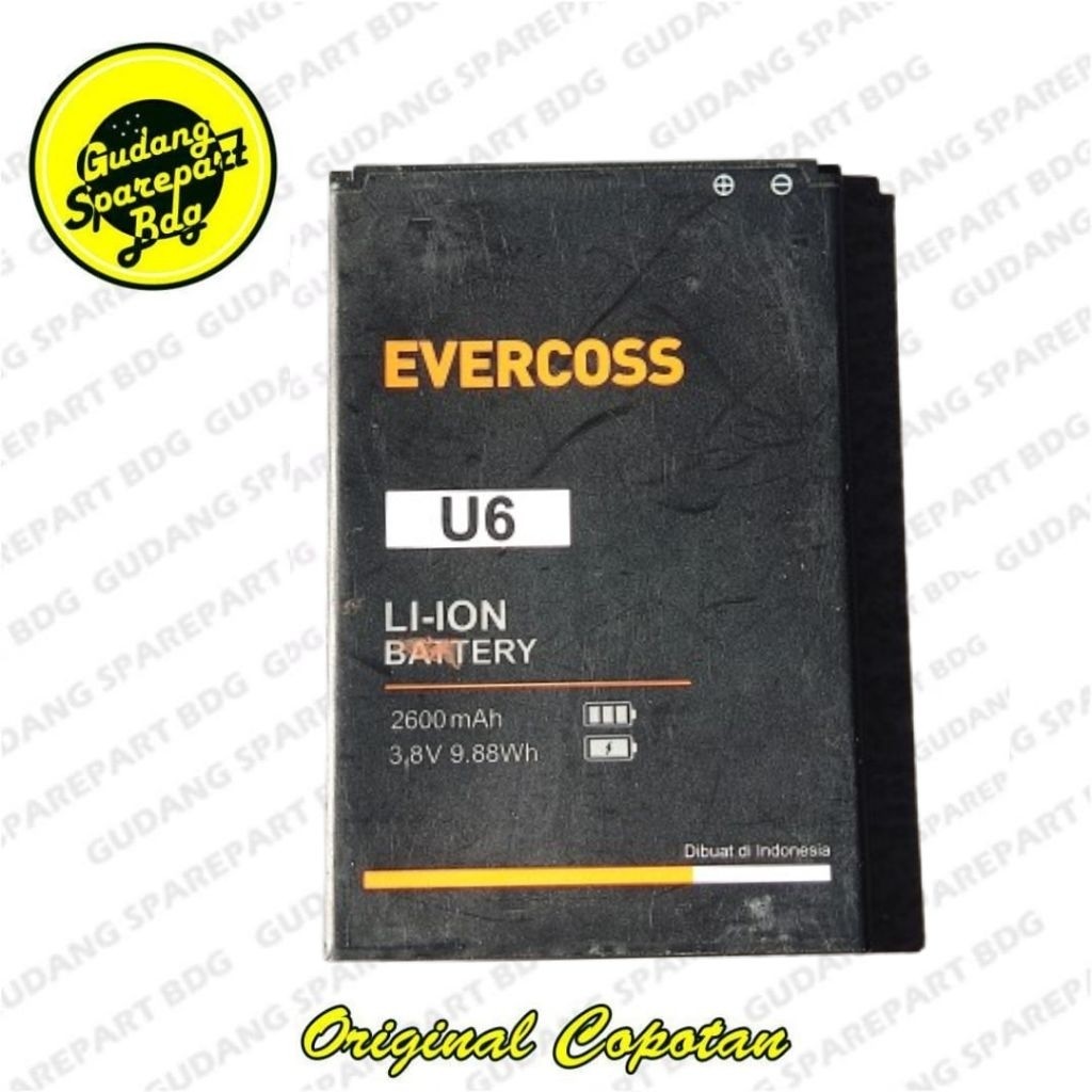 Baterai Evercoss U6 Second Copotan
