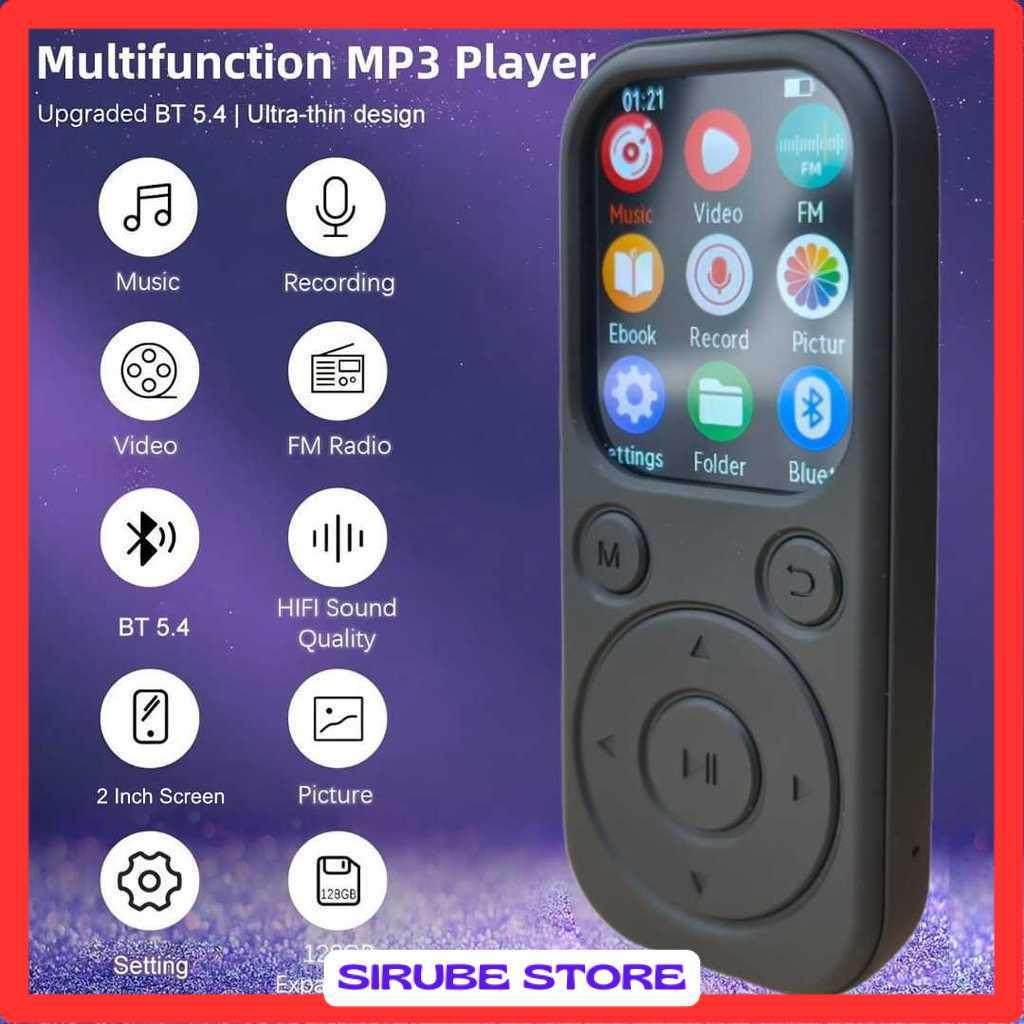 MP3 Digital Audio Player HiFi Bluetooth MP4 2 Inch 210mAh - SD-09