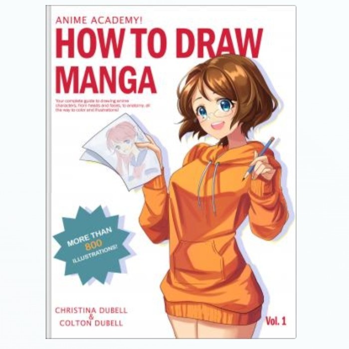Buku Anime Academy How to Draw Manga
