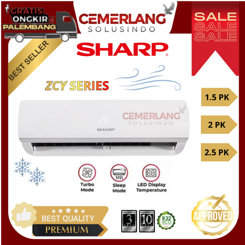 AC Sharp Plasmacluster AHA5BMY / AHA7BMY / AHA9BMY 1/2PK / 3/4PK / 1PK AC Plasmacluster Sharp