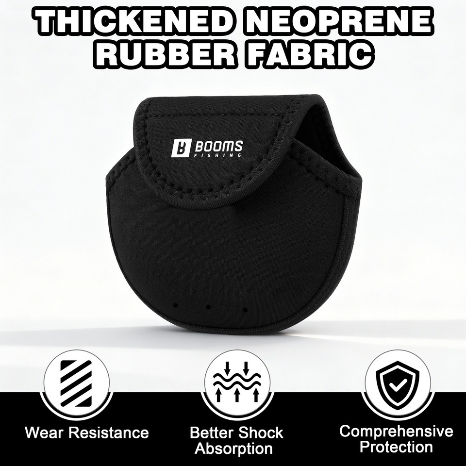 Booms Fishing Neoprene Breathable Fly Fishing Reel Case Cover Breathable Fly Fishing Reel Storage Ba