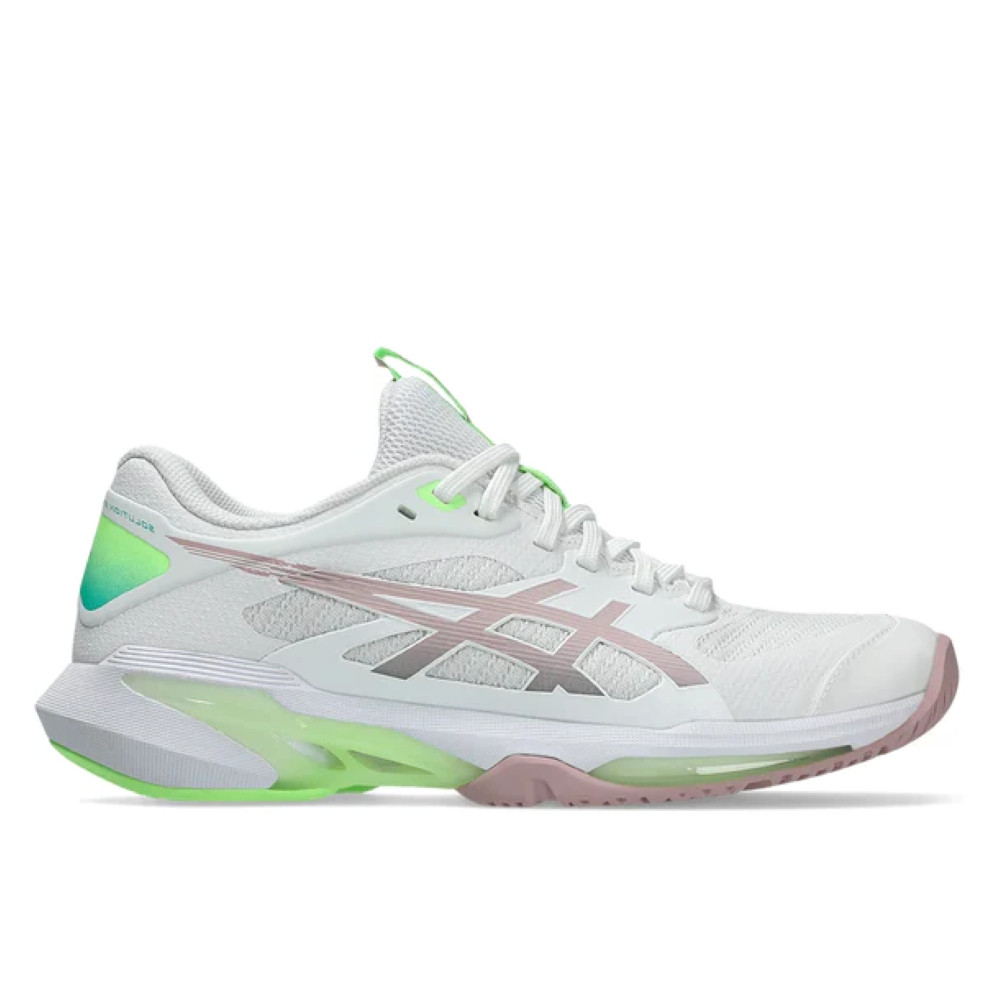 Sepatu Tenis Padel Wanita Asics SOLUTION SPEED FF 4 White Morganite Original 1042A307-100