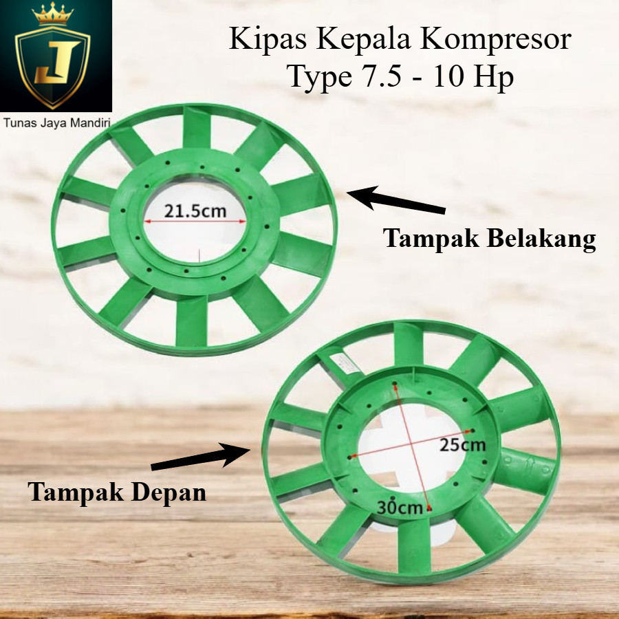 Fly Wheel Plastik Kompresor 7.5 – 10 HP | Kipas Pendingin Mesin Kompresor Bare