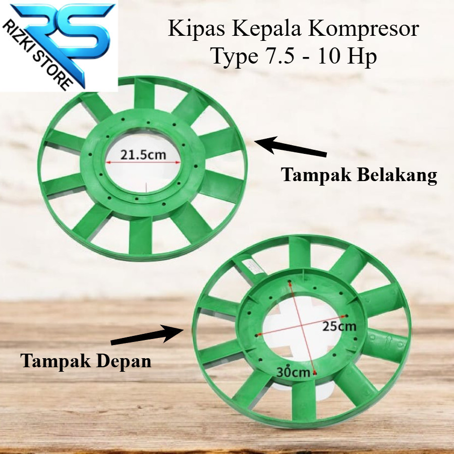 Fly Wheel Plastik Kompresor 7.5 – 10 HP | Kipas Pendingin Mesin Kompresor Bare