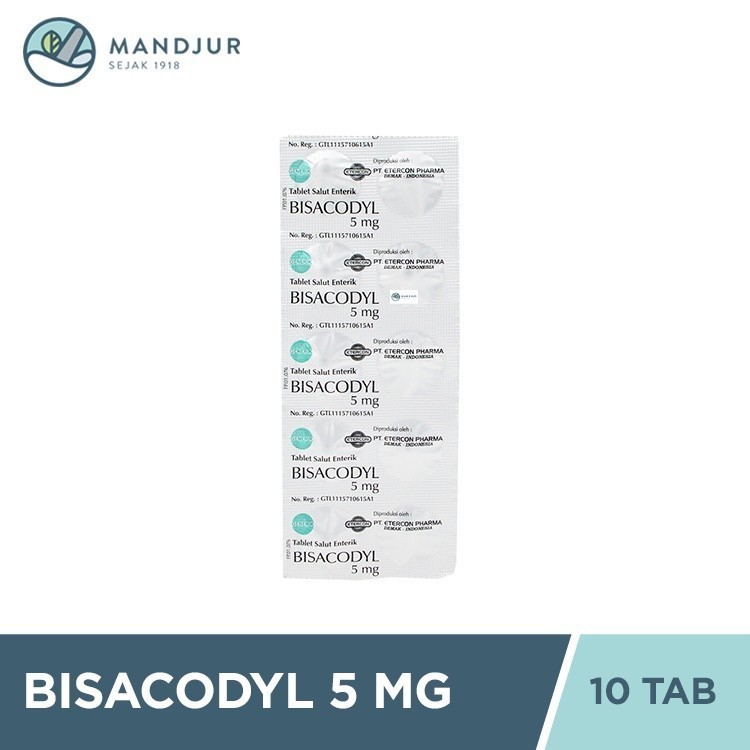 [APOTEK Tangsel] Bisacodyl 5 Mg 10 Tablet - Obat Pencahar Sembelit Konstipasi
