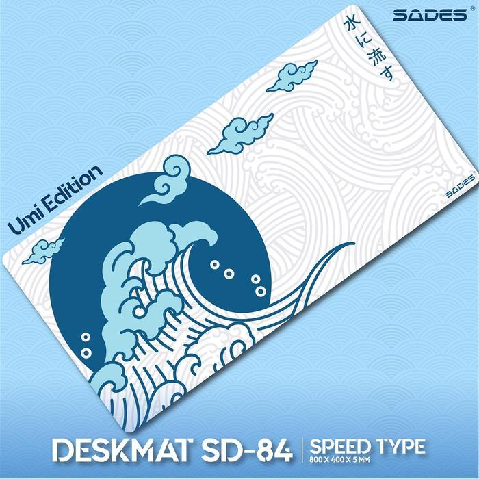 Mousepad Gaming Sades Deskmat SD-84 Speed Type - Umi