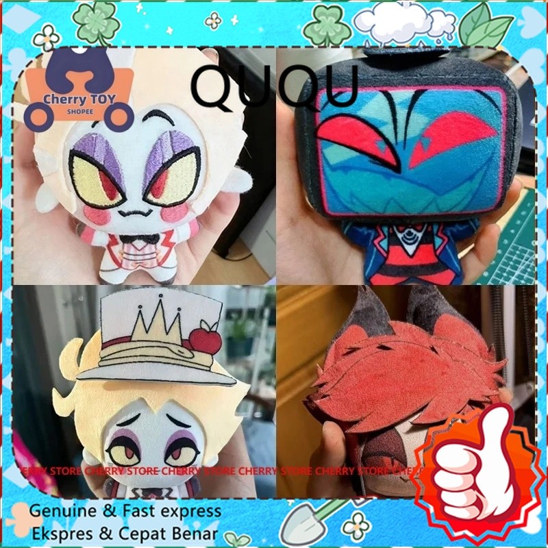 10cm Vox Lucifer Hazbin Hotel Plush Boneka Anime Periferal Lembut Hangat Dan Manis Boneka Isi Orname