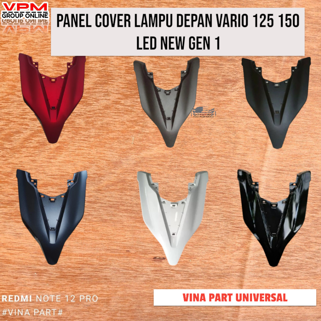panel tameng lampu depan vario 125 150 new K59J 2018 - 2021 hitam doff merah doff biru doff coklat d