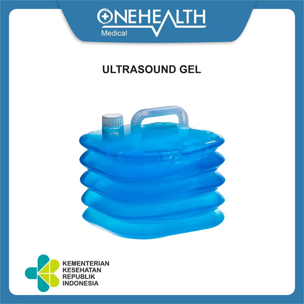 Healthcare Ultrasound Gel Blue 5KG untuk Pemeriksaan USG Kehamilan (obstetri), Kardiologi, Ginekolog