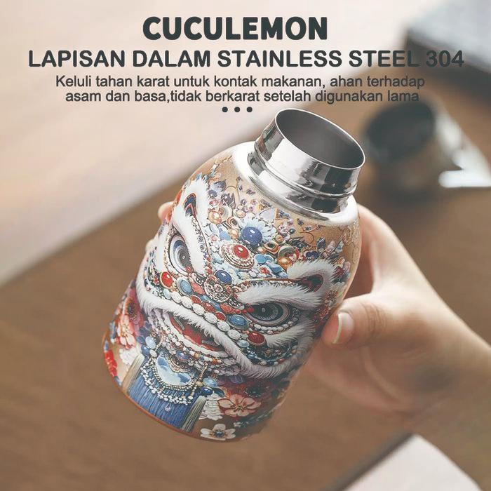 Cuculemon- Gelas Tumbler Kopi Botol Minum aesthetic Digital Stainless 300ml Termos Kopi Mini - #35