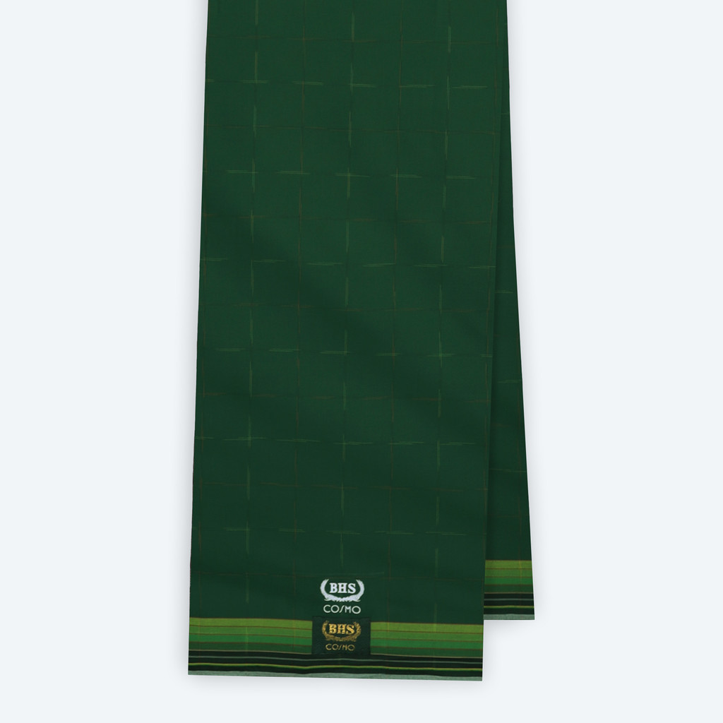 Sarung BHS Original 100% Asli | Sarung BHS Cosmo Gold Motif K26 PRC Hijau Tua