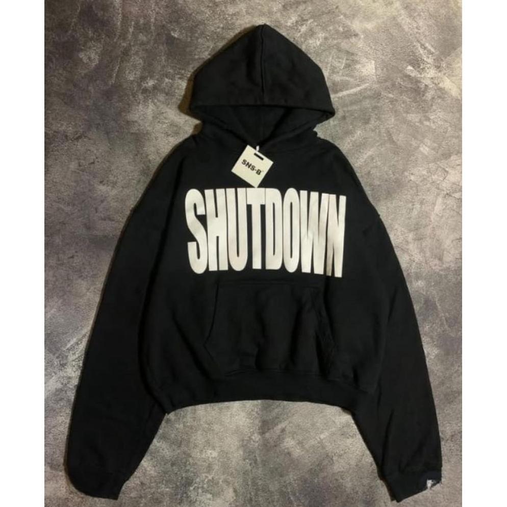 Sweater Hoodie Boxy SNSB Shutdown Oversize Unisex Pria Wanita Cod