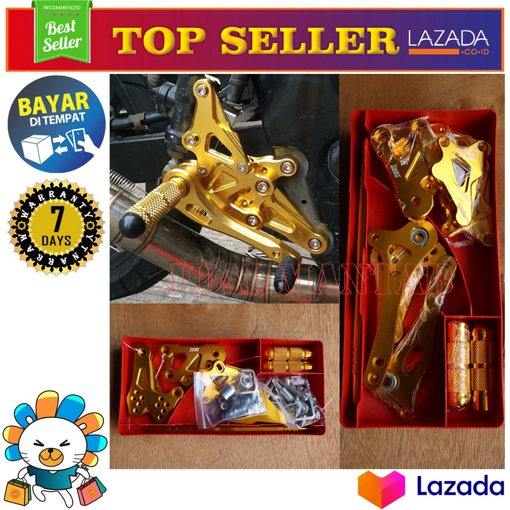 Footstep Underbone Motor CB 150 CB150r New / Old - Foot Step Full CNC JM Variasi Aksesoris Murah