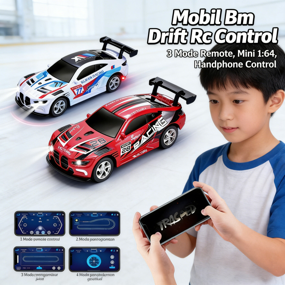 control drift mobil 2.4G mini Remote, handphone 3 gear cruise, hadiah ulang tahun anak mobil