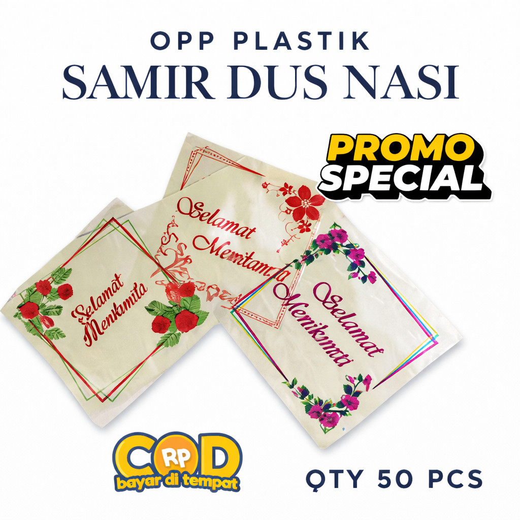 [50 Pcs] Plastik Samir Selamat Menikmati Isi 50 Pcs / Selamat Menikmati Plastik