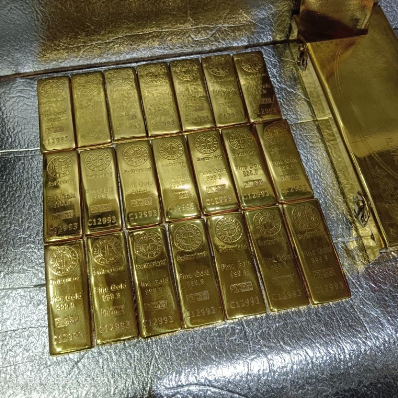 koleksi antik 1 box kuningan sari motif sesuai gambar dan video bukan m fine gold logam mulia isi 21