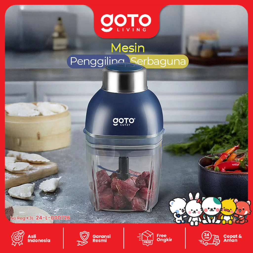 Goto Cutzy Blender Mesin Penggiling Chopper Daging Bumbu Multifungsi