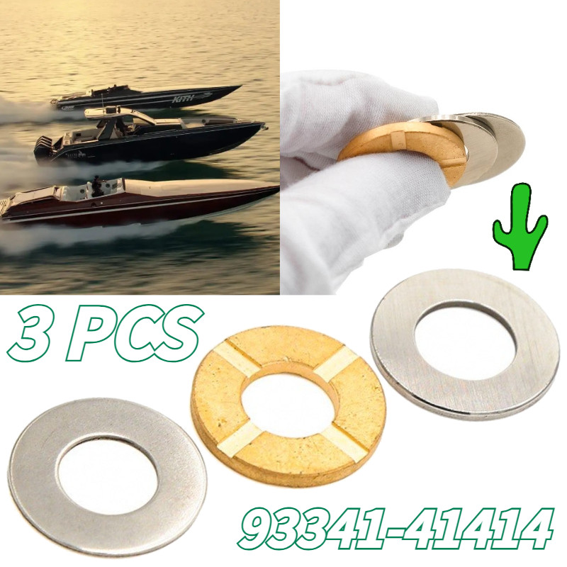 3Pcs Thrust Bearing Mesin Tempel 15 Pk Sparepart Mesin Tempel Yamaha 93341-41414