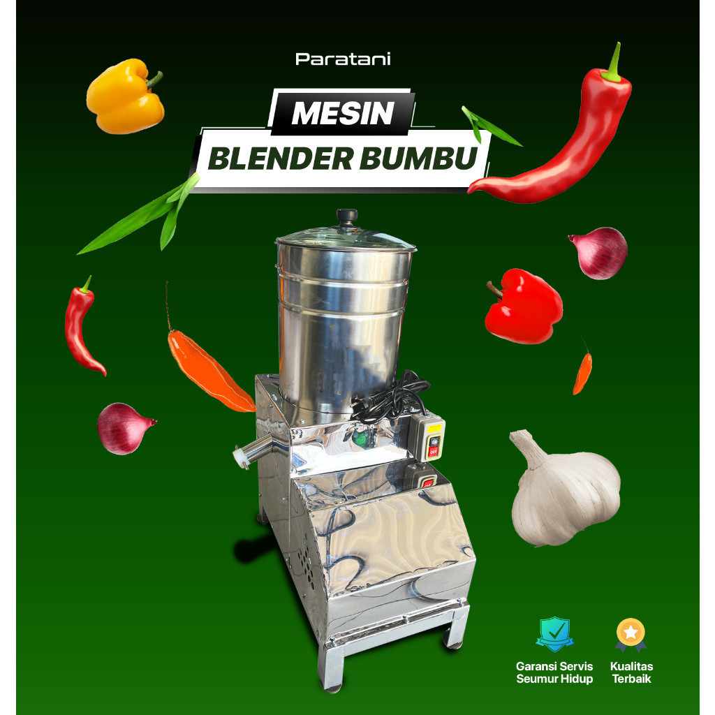 PROMO Mesin Blender Bumbu Kapasitas 5Kg Mesin Selip Bumbu Giling Bumbu Halus