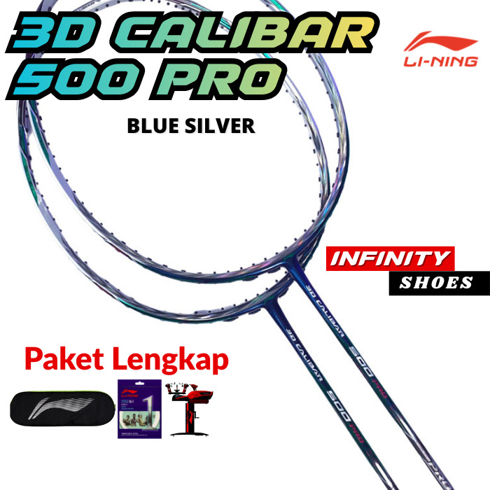 LINING 3D CALIBAR 500 PRO Proffesional Badminton Racket - Racket Badminton Original LINING