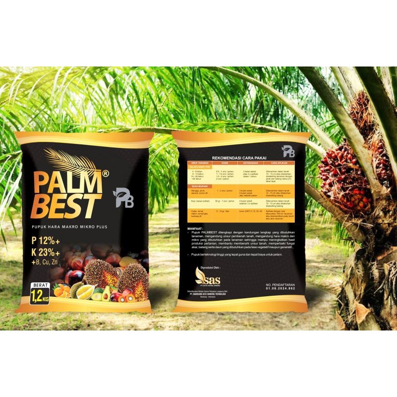 [HARGA  DISKON] Palmbest Pupuk Sawit Makro Mikro Plus Pembenah Tanah