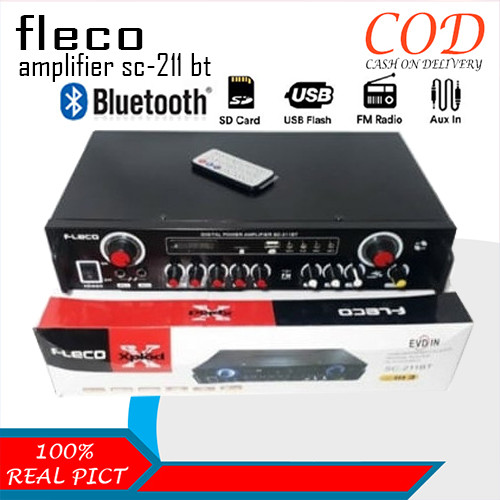 Amplifier Fleco SC-211BT - Power Ampli SC 211BT Amplifier Murah