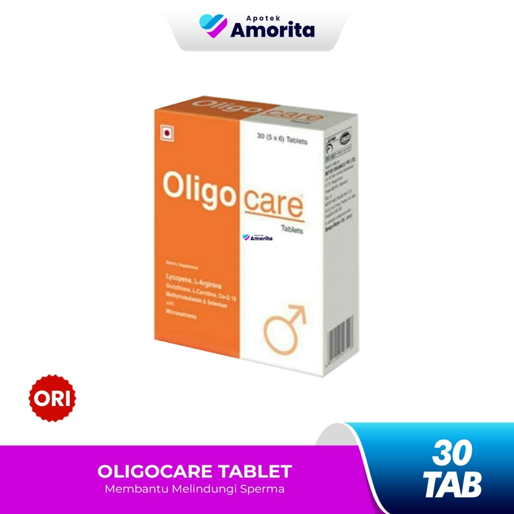 OLIGOCARE Isi 30 Tablet / Mengandung Vitamin C Melindungi Sperma