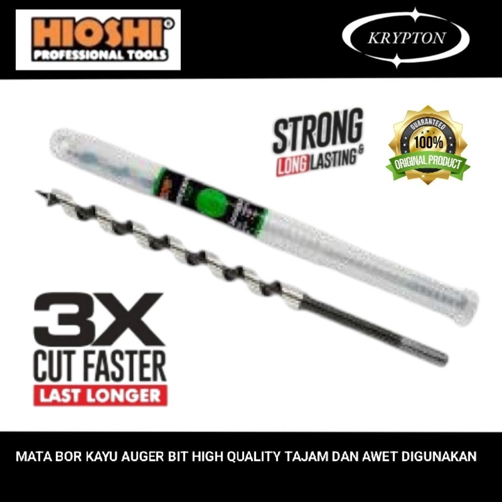 Hioshi Mata bor kayu auger bit high qualityKRYPTON STORE kayla tools