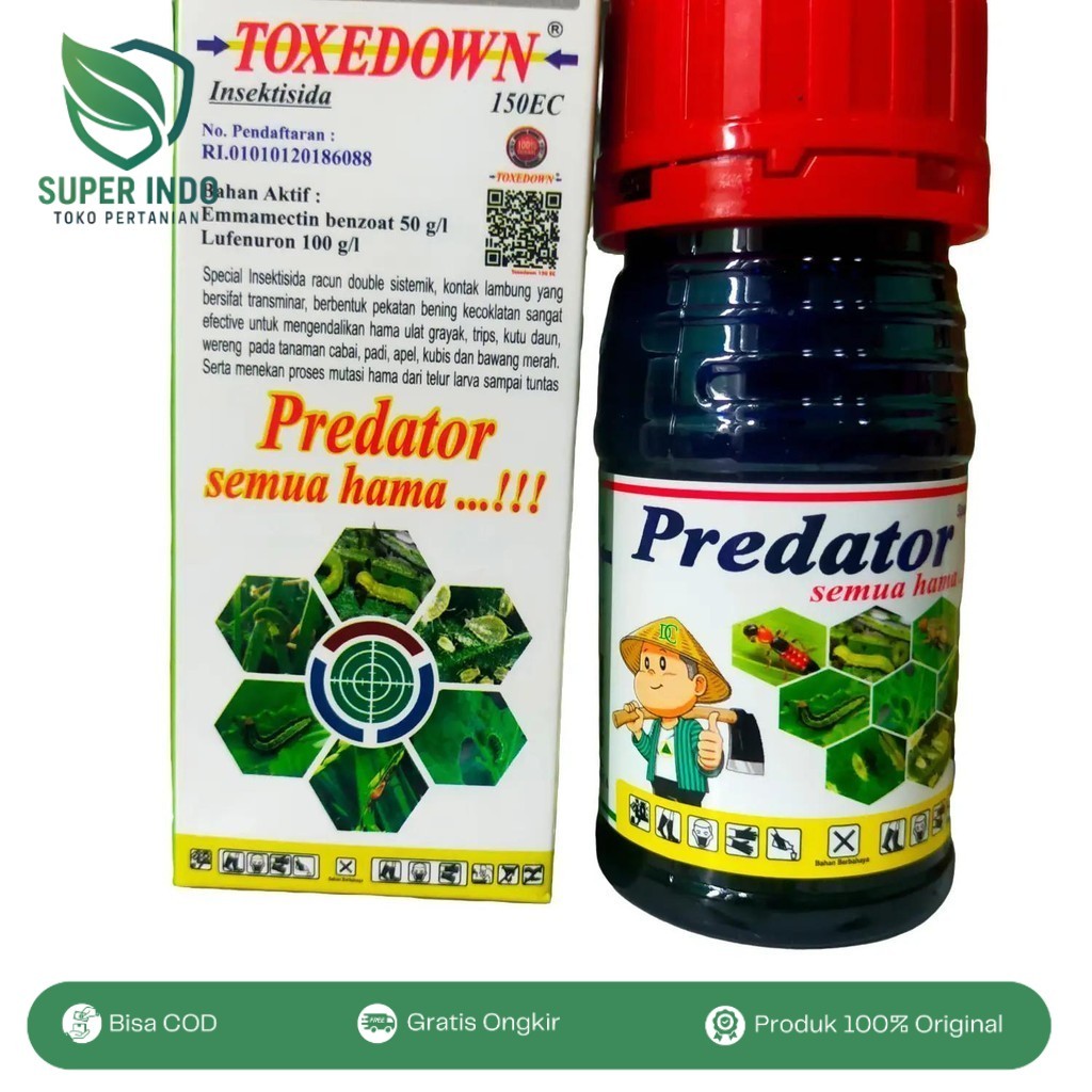 Toxedown 150ec Kemasan 100ml Predator Semua Hama Original Tanaman Obat
