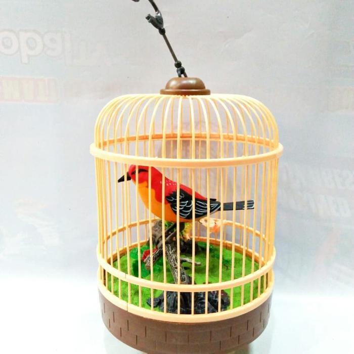 mainan burung sangkar / burung sensor /burung mainan