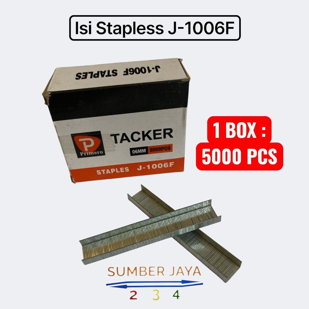 Isi Staples J-1006F (5000pcs) / Paku Tembak Staples J-1006 / Isi Refill Staples J-1006