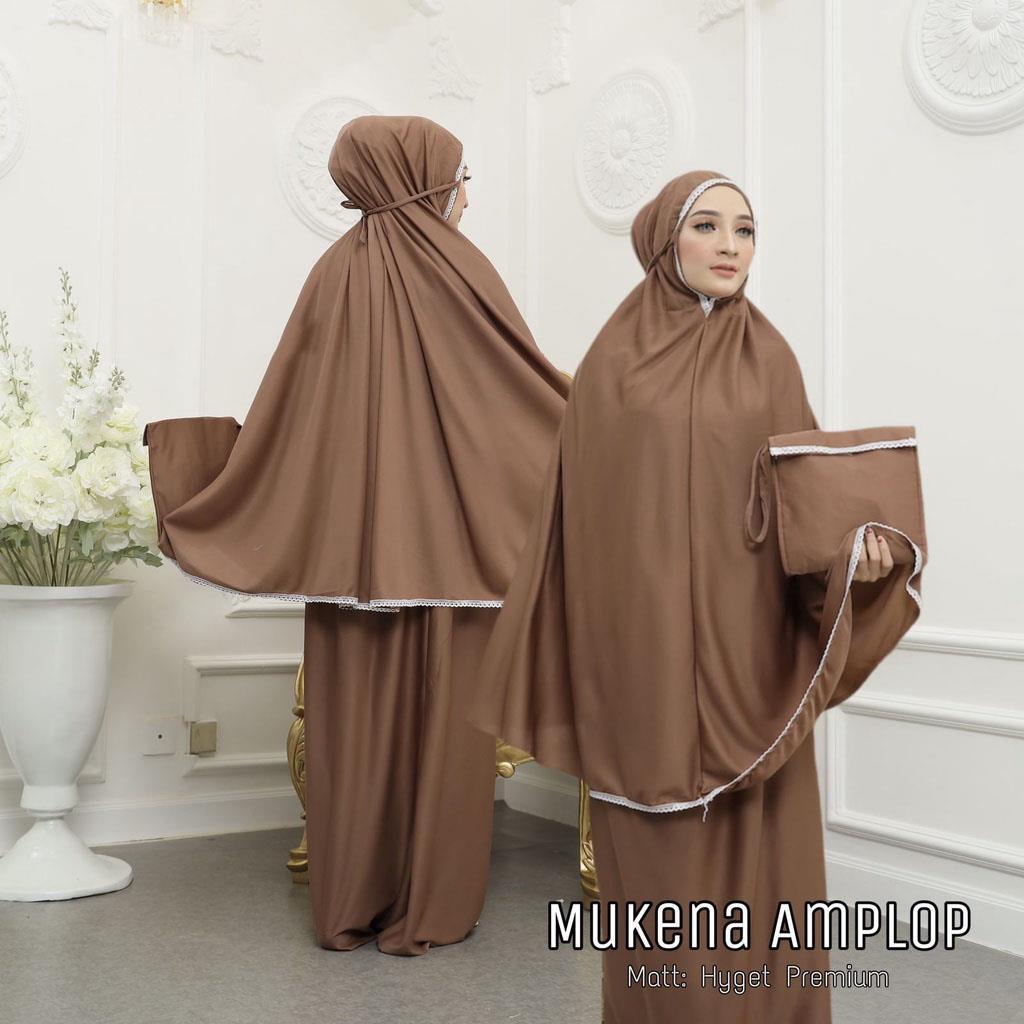 GH 173 - Mukena Amplop Traveling Dewasa Renda Syar'i Bahan Hyget
