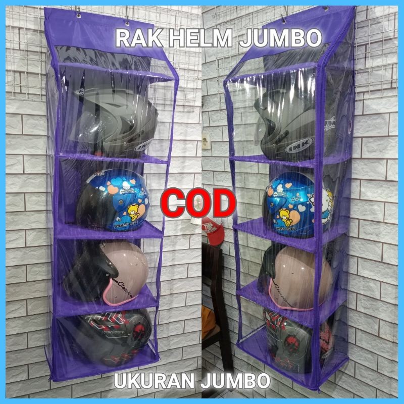 PROMO RAK HELM JUMBO UNTUK HELM FULL FACE HELM CAKIL HELM UKURAN BESAR BAHAN MIKA TEBAL ALAS TRIPLEK