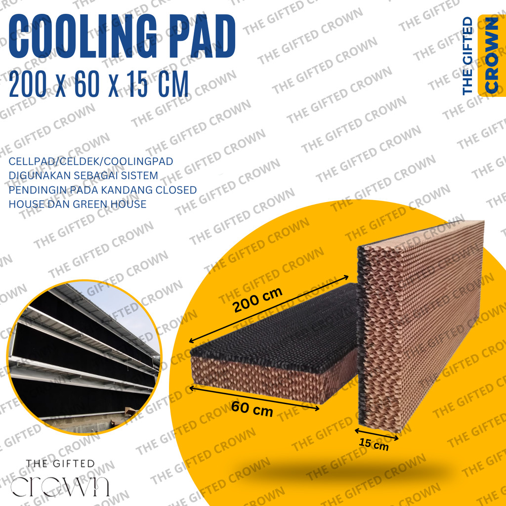 Cooling Pad Celdek Celpad Pendingin Kandang Ayam Green House 200 x 60 x 15 cm