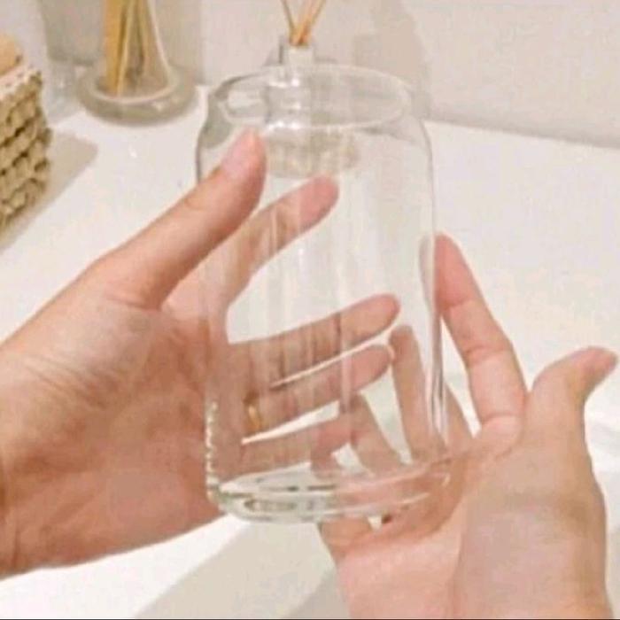 Vas Kaca Bening Tabung / Pot Kaca Tabung Tanaman Air Hidroponik Aesthetic- Vas ale