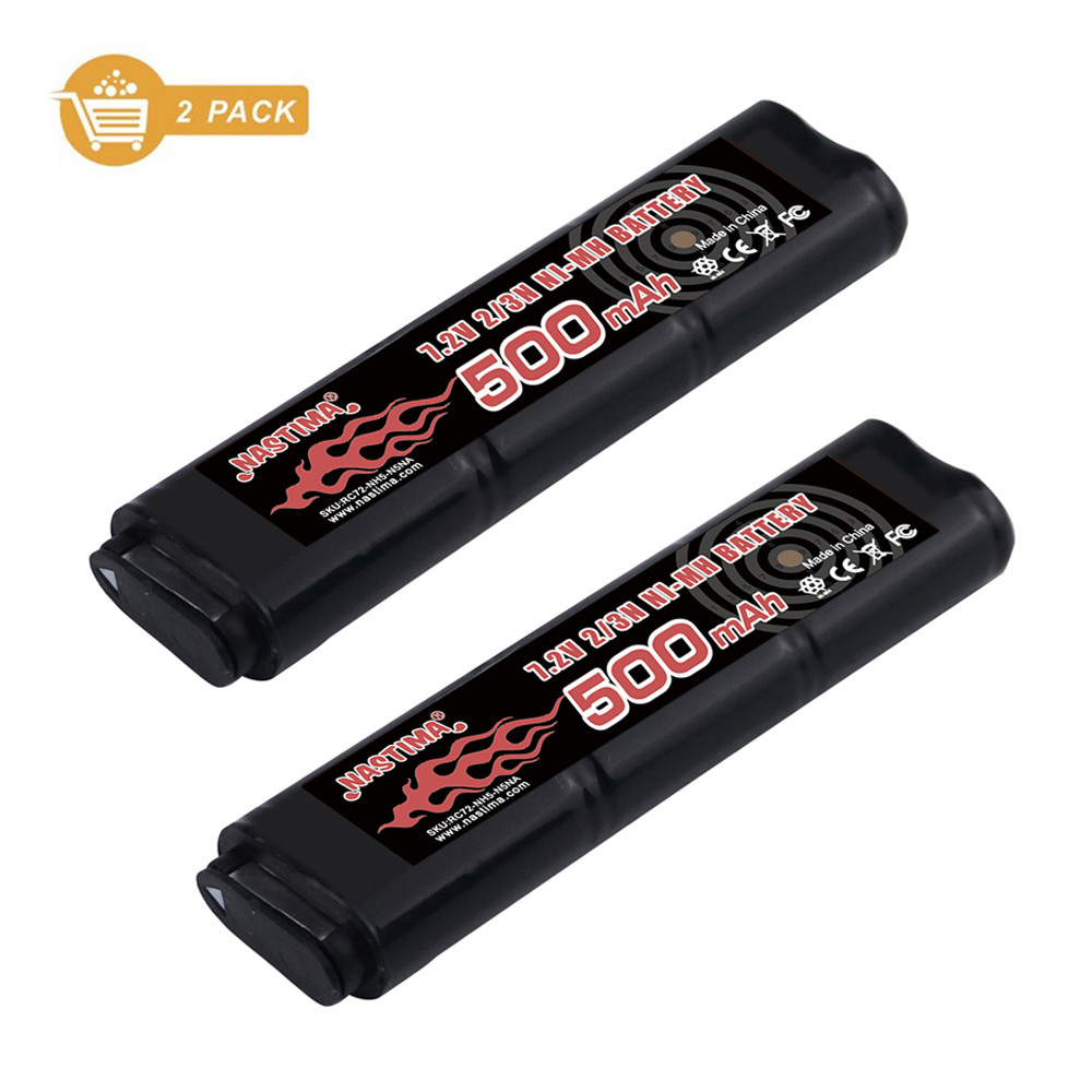 6S 2/3N 7.2V 500mAh Ni-MH Airsoft Battery for CM030 CM121 CM122 GF13 Marui 18C, P8, M93R AEP AEG M81
