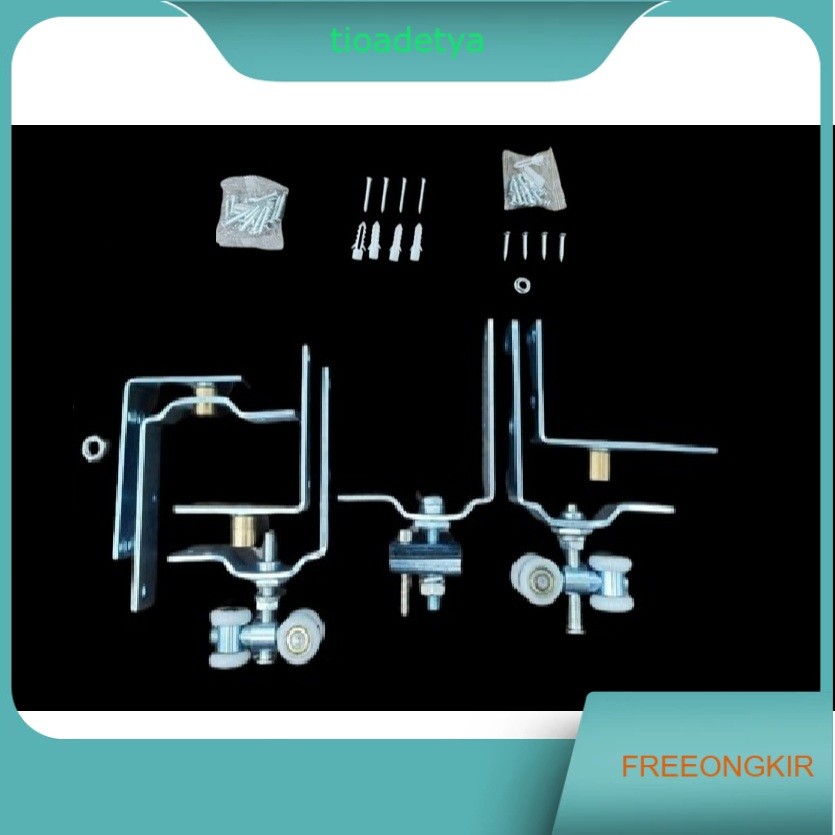 RODA SLIDING PINTU LIPAT + PIFOT / RODA PINTU GESER LIPAT PIVOT PINTU LIPAT / RODA PINTU LIPAT / ROD