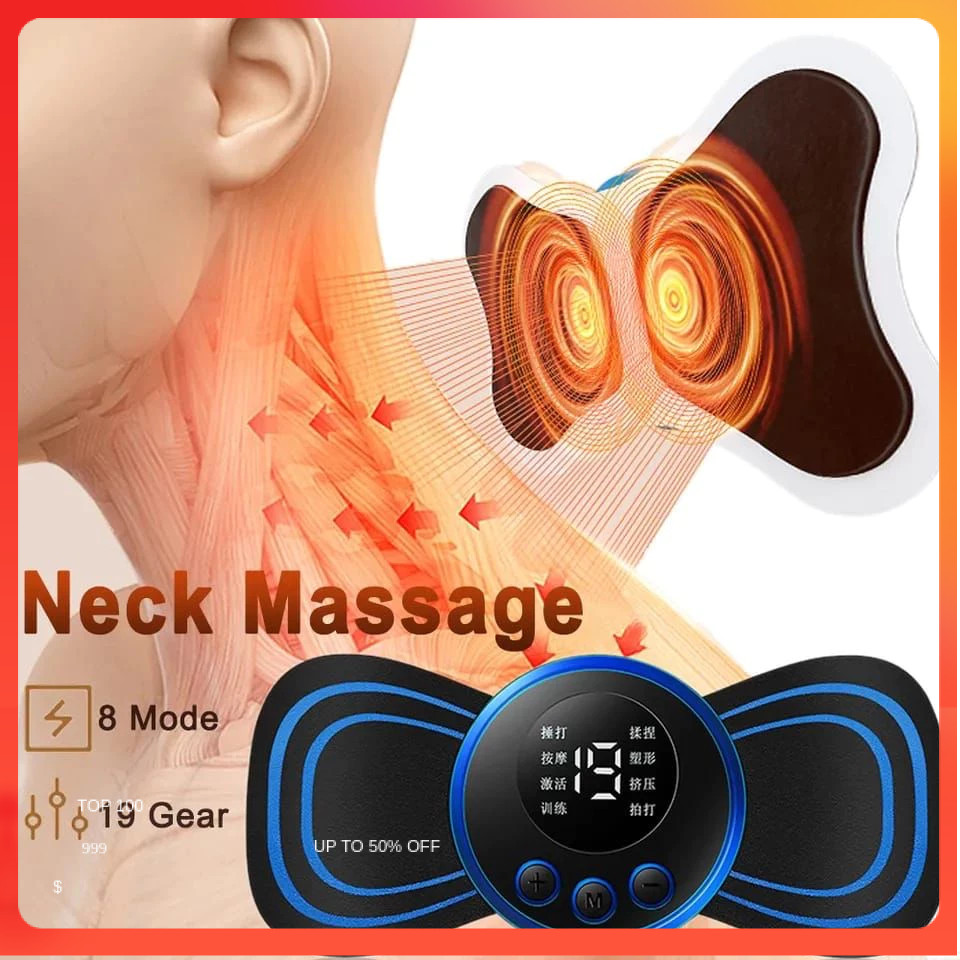 Alat Pijat Punggung EMS Alat Pijat Leher Elektrik Terapi Pinggang Akupunktur Sirkulasi Darah